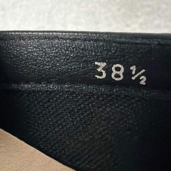 Calla Loafers Black Leather Gold Hardwear Made for Bunions 38.5 Made in Portugal - Picture 7 of 8